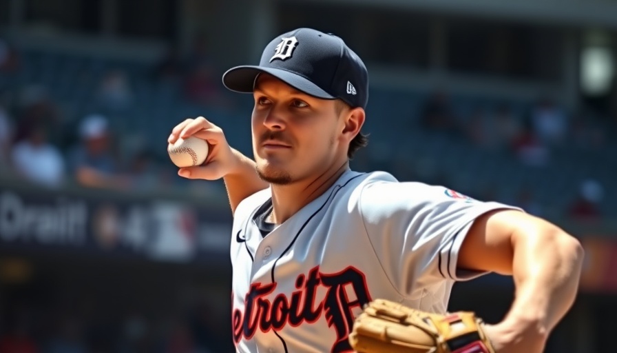 Detroit Tigers pitcher in action during game.
