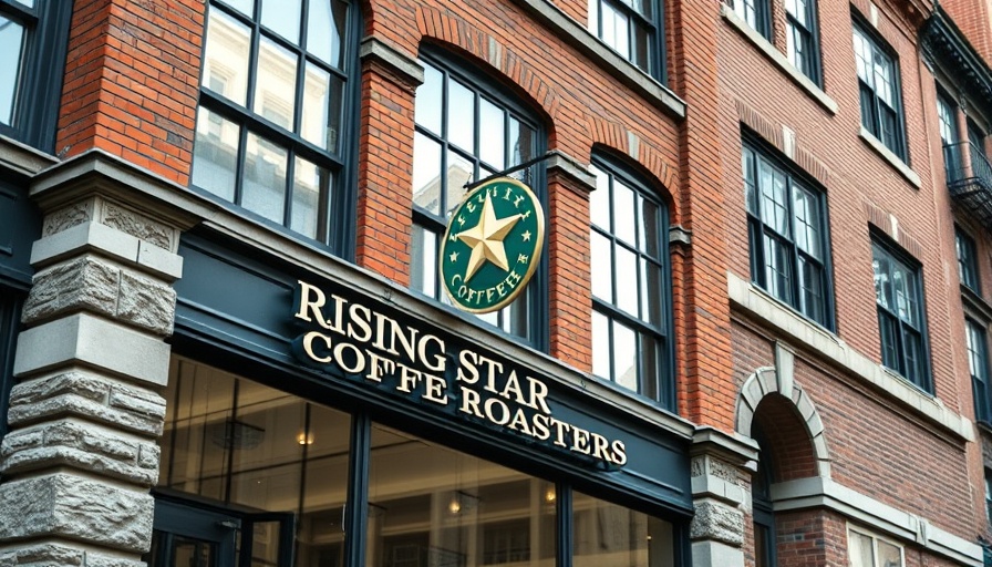 Rising Star Coffee Roasters building exterior with historic facade.