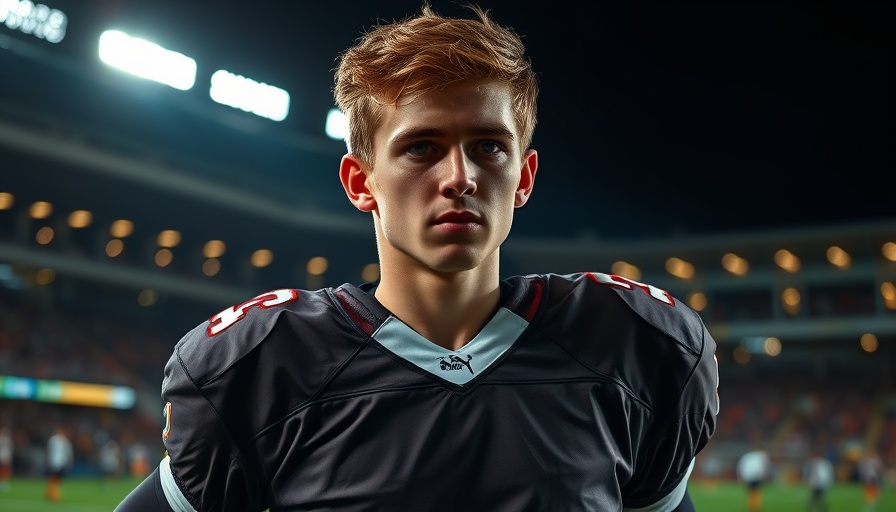 Young football player number 77 on field, Hokies Offensive Line Offers.