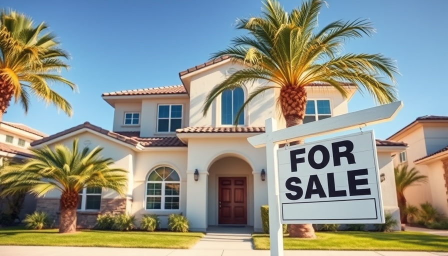 Suburban home with For Sale sign under clear sky