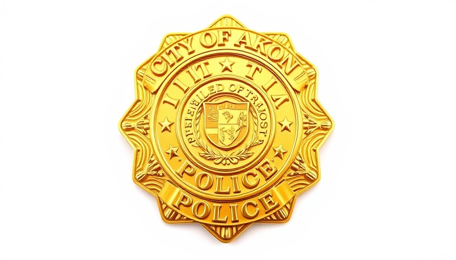 Akron Police Department badge for Jazmir Tucker shooting.