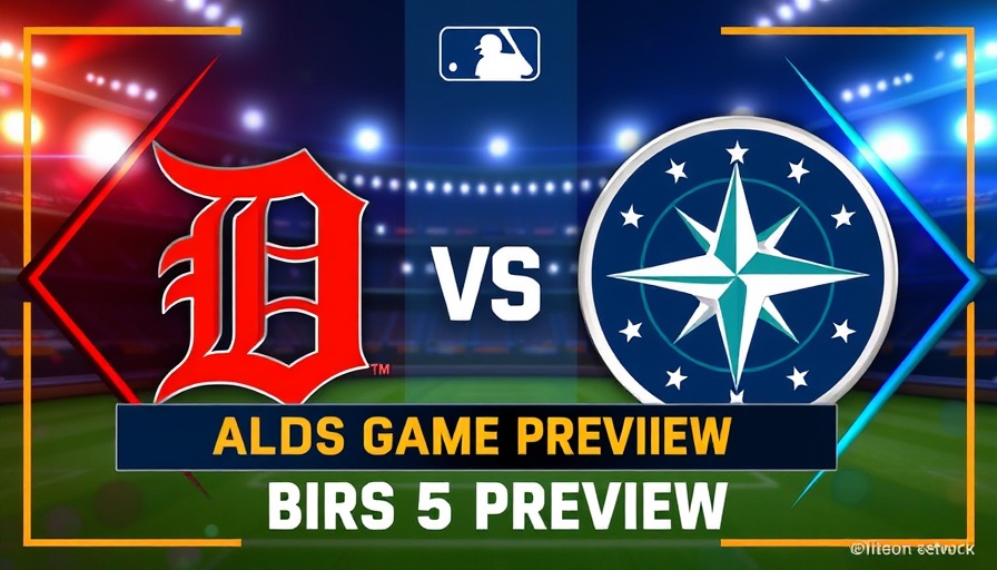Detroit sports updates graphic: Tigers-Mariners ALDS preview.