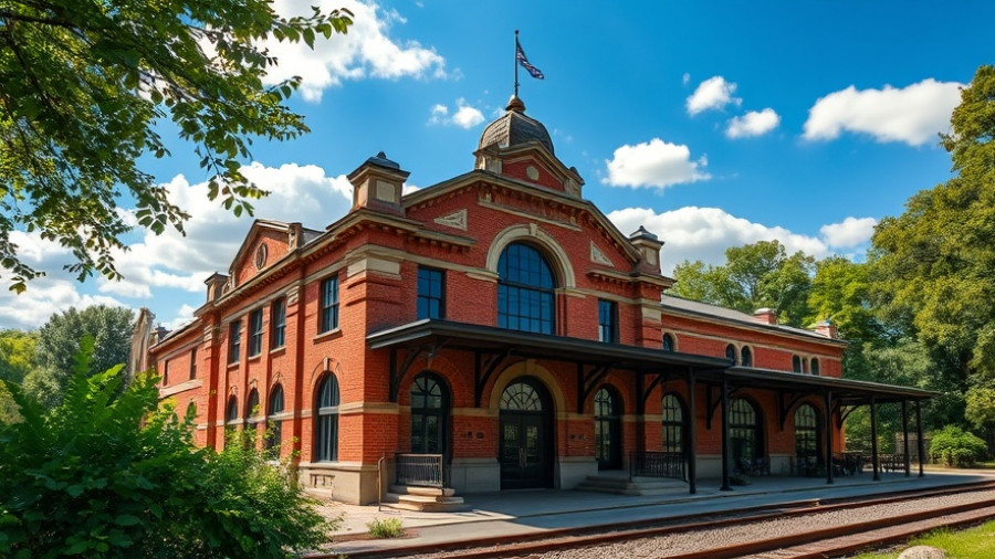 Detroit public transportation news showing iconic train station.
