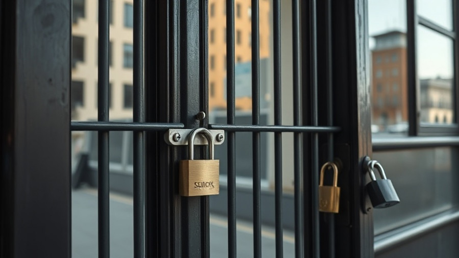 Detroit police raid wrong home, door with locks and bars.