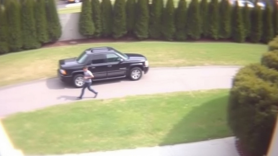 Michigan breaking news: Blurry security footage of a person running.