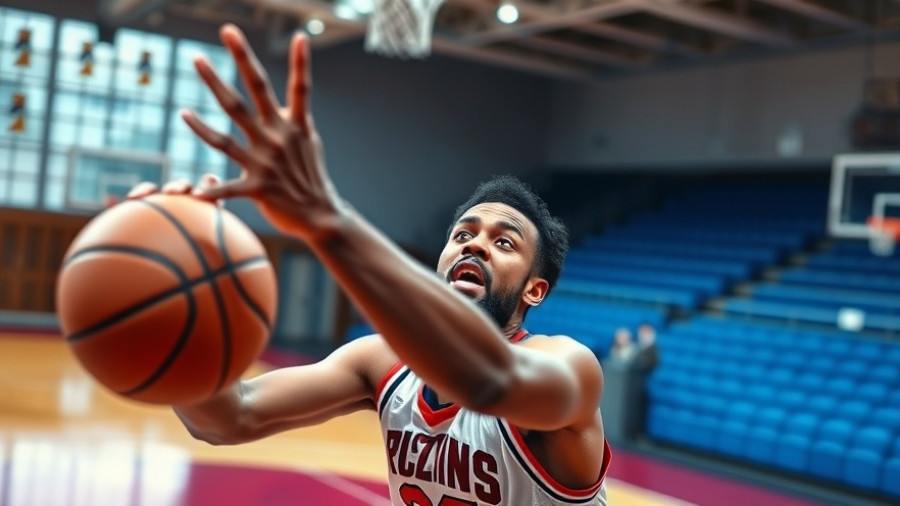Detroit local news clip of intense basketball game play.
