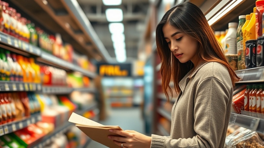 Woman shops for groceries, SNAP benefits at risk context.
