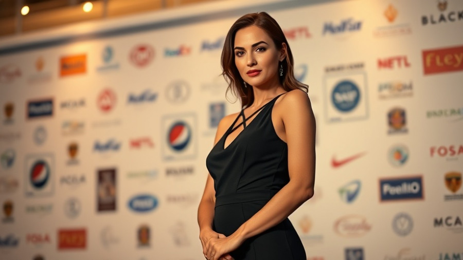 Elegant model at an event, not related to Detroit cultural festivals.