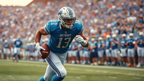 Detroit Lions player in action for playoff revenge preview.