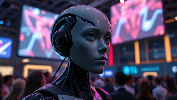 RiftRunner AI Model presentation at tech conference.