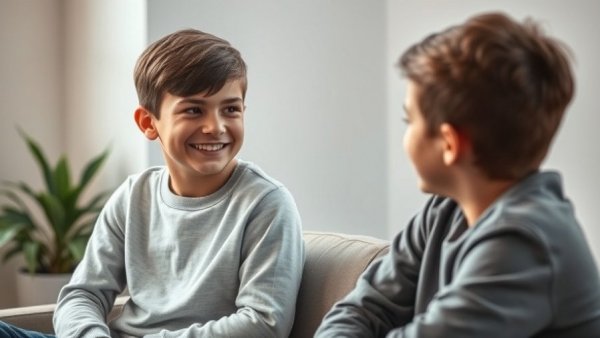 Home Alone 2 anniversary interview with young boy smiling in studio.