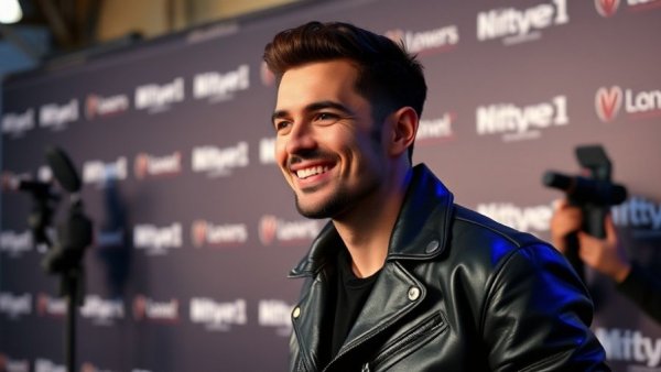 Smiling man in leather jacket at a media event highlights Why Age is Just a Number in Michigan's Art Scene.