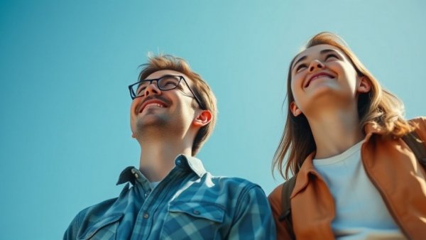 Pluribus fan theories and reactions, optimistic skyward gaze.