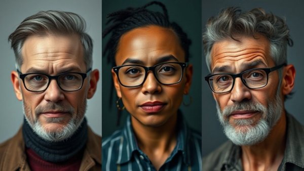 Profiles of three celebrities showcasing unique transformations.