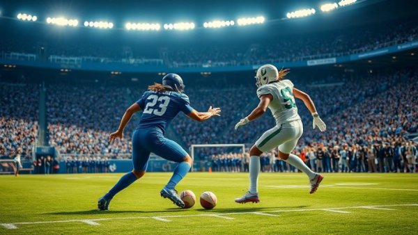 Exciting Detroit sports update featuring live football action.