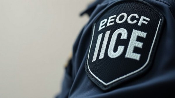 Rumored ICE facility patch close-up on uniform