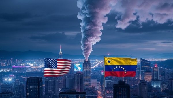 US strikes Venezuela, Maduro captured dramatic scene.