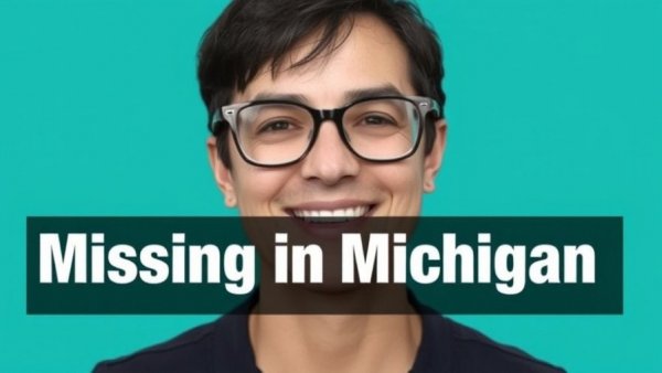 Detroit local news segment about missing person in Michigan.