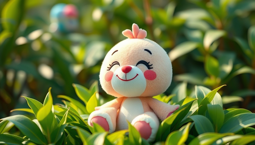 Stormi Labubu Collection plush toy in vibrant setting.