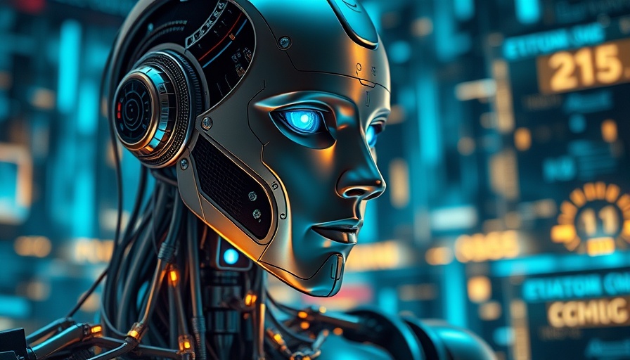 Futuristic humanoid robot showcasing advanced technology, Michigan artificial intelligence theme