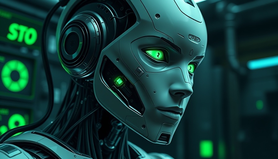 Futuristic humanoid robot representing Deep Comp AI reasoning.