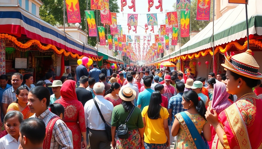 Diverse crowd enjoying vibrant Detroit cultural festivals.