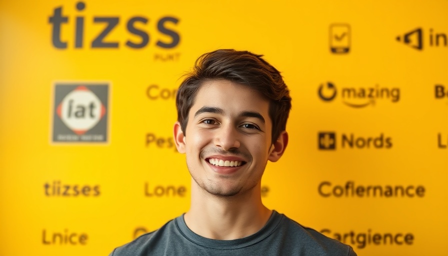 Tom Holland Health Update: Smiling young man on yellow background