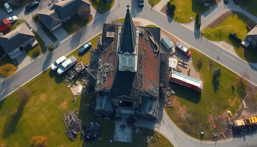 Michigan public safety scene of church attack aftermath.