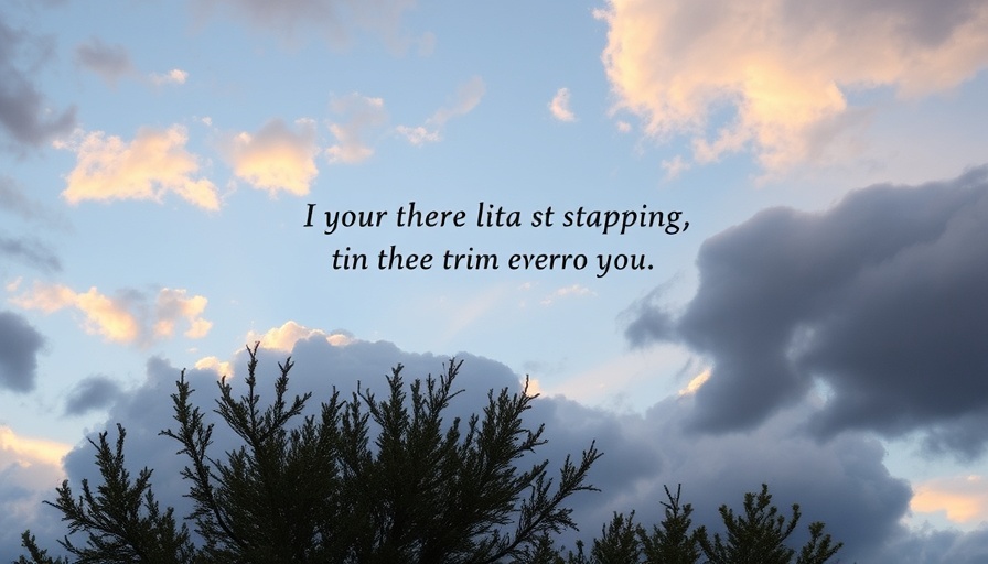 Inspirational sky with motivational text, you are stronger than you think.