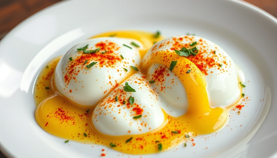 Best Turkish Eggs Recipe with poached eggs and spices.
