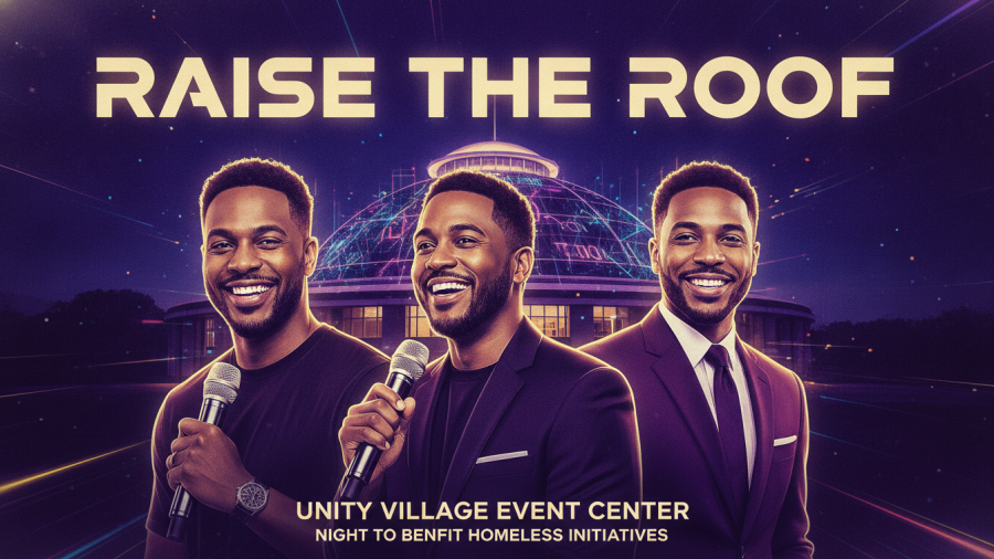 Raise the Roof Unity Village Kansas City concert poster.
