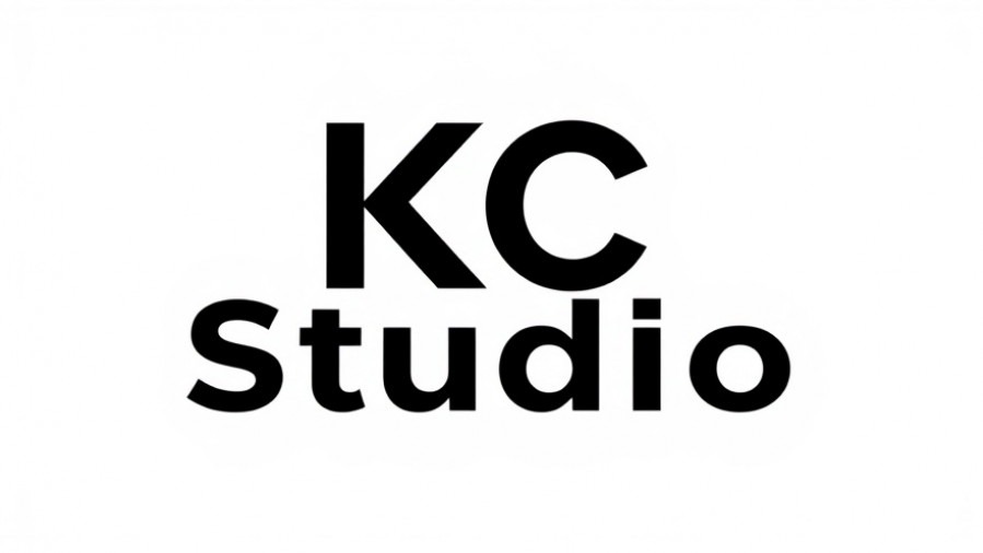 Bold minimalist logo 'KC Studio' showcasing Kansas City entrepreneurs.