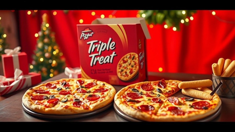 Festive Pizza Hut Triple Treat Box with family-friendly dining options for holiday meal deals Kansas City.