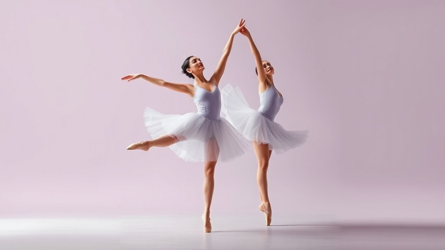 Kansas City ballet performance featuring elegant dancers in mid-pose.