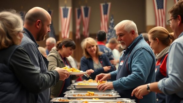 Community event promoting the affordable housing agenda for veterans.