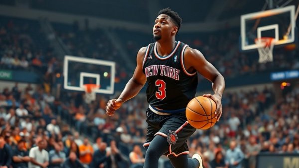 Landry Shamet energizing Knicks offense in a thrilling action shot.