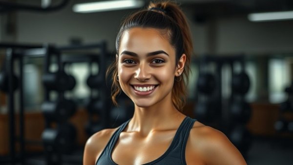 Kansas City local living: young athlete in gym setting.