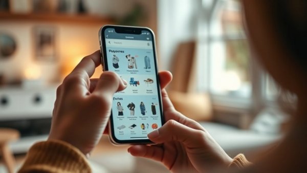 Person shopping online on smartphone during Black Friday surge.