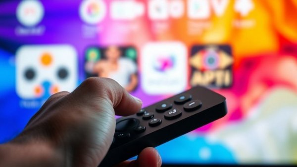 Hand holding TV remote, accessing Amazon Prime Video Channels discounts.