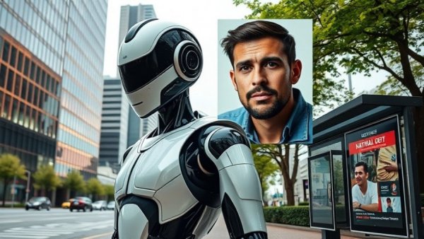 AI and Robotics Solutions to US Debt visualized with robot, man, and debt sign.