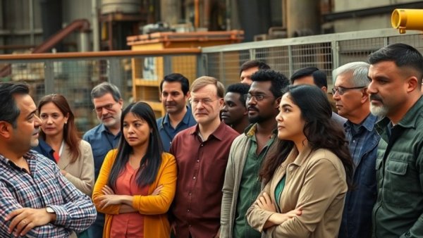 Diverse group engaging in Kansas City event tour.