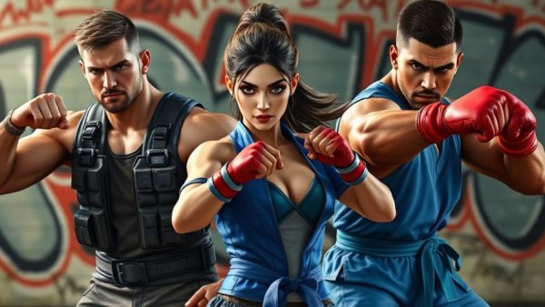 Street Fighter movie 2026 characters posing dramatically.