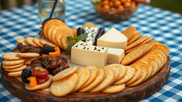 Kansas City gift guide featuring gourmet food platter.