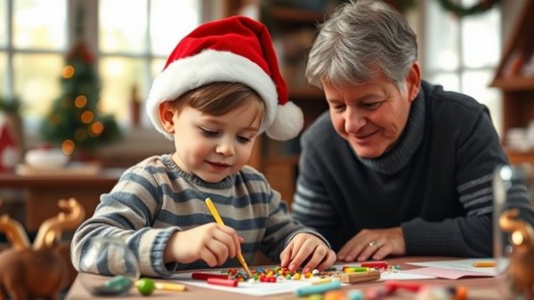 Kansas City kids health battles: Child crafting with adult support indoors.
