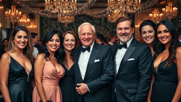 Starlight benefit gala Kansas City attendees in formal attire.