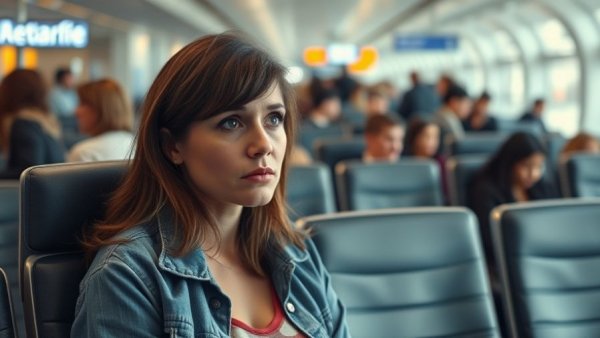 Woman at airport highlighting AI Glasses Privacy Issues