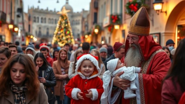 Christmas celebrations in Bethlehem 2025 with festive crowds.