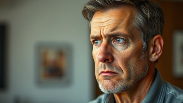 Serious man with concerned expression, incident at JD Vance's home