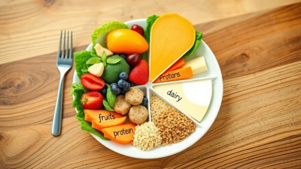 Kansas City local living: nutritional food group infographic and balanced plate.