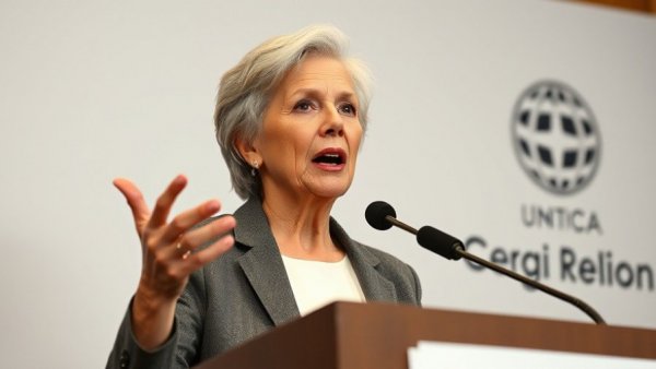 Sharon Stone delivering an expressive speech at Astra Awards.